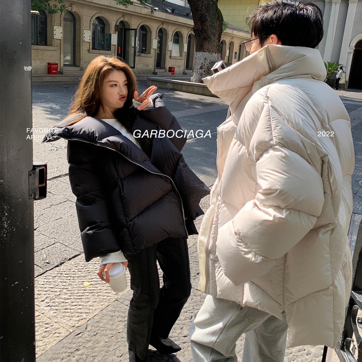 龙喜儿宽松廓形ins风格羽绒服