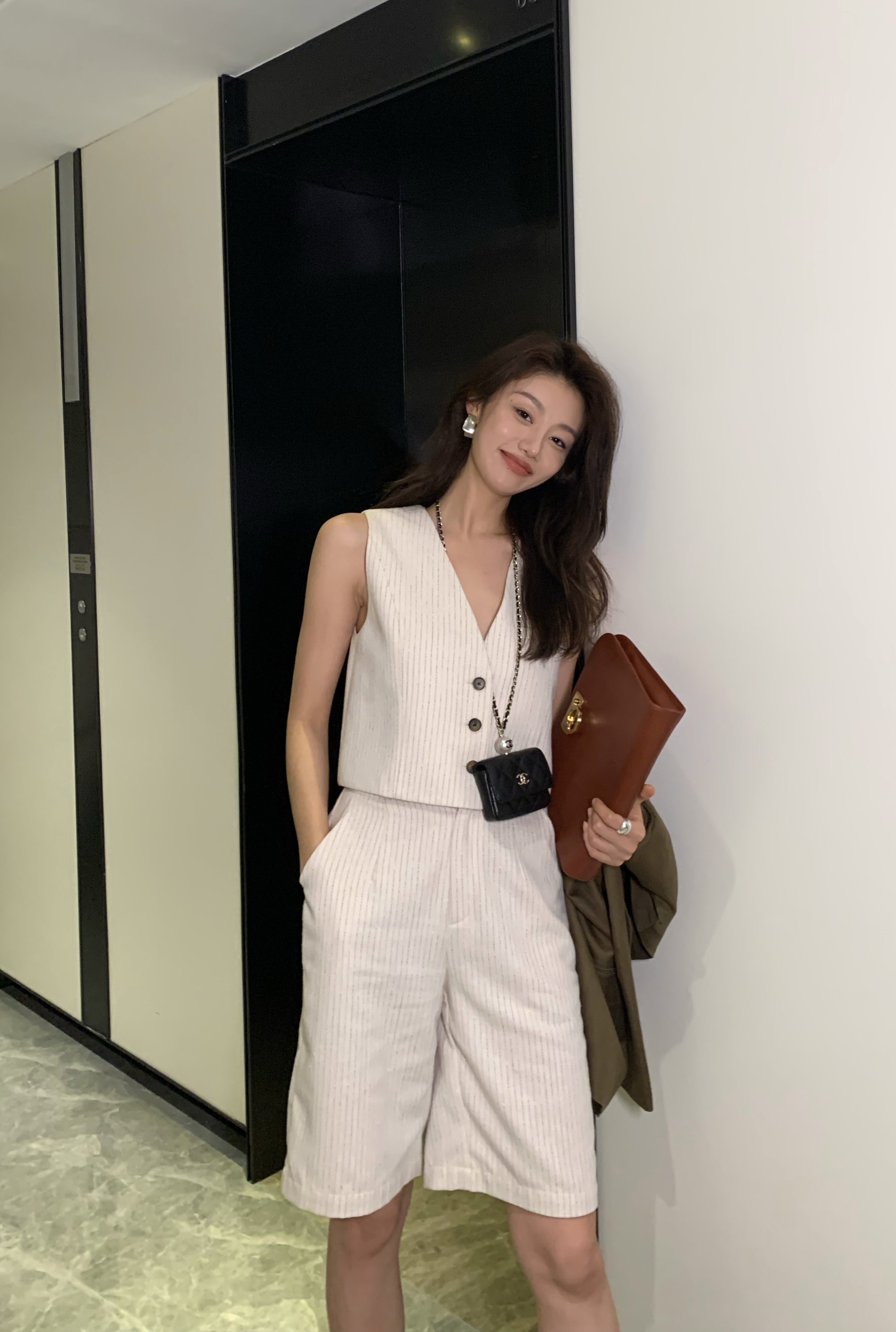 garbociaga龍喜儿 帅气出街  2023年度假风短裤马甲两件套装 6221