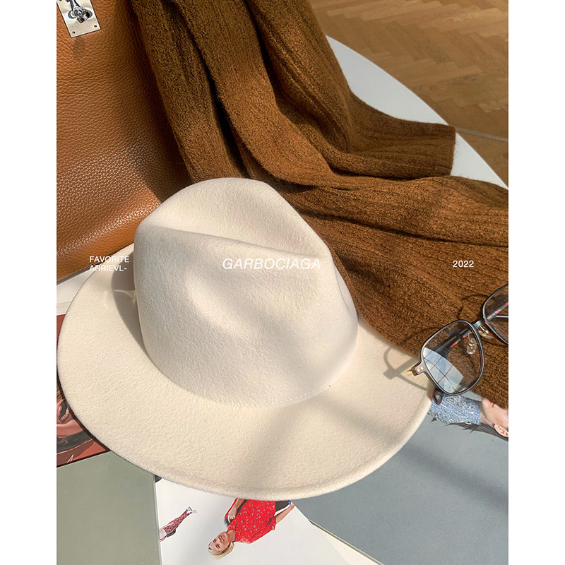 Garbociaga龍喜儿 爵士尼帽 羊毛白色韩范百搭时尚凹凸帽子潮0229,服饰配件/皮带/帽子/围巾,多件套,淘宝优惠券,粉丝福利购,淘宝优惠卷