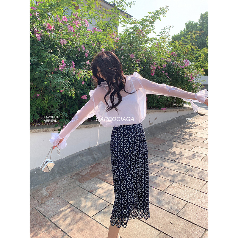 Garbociaga龍喜儿中长款半身裙