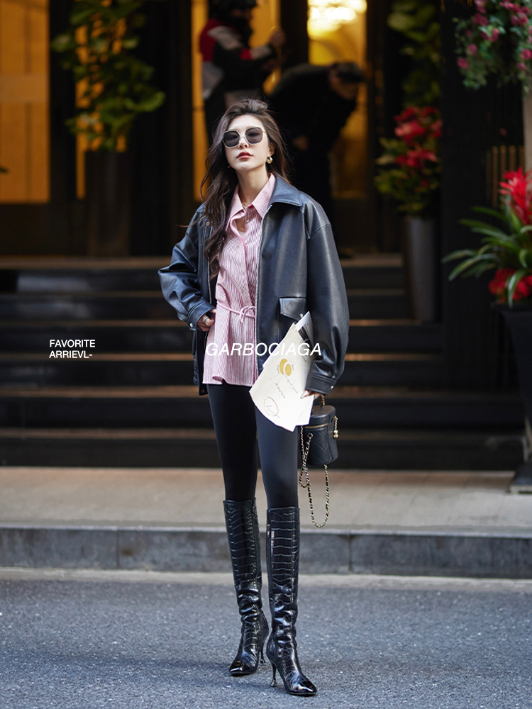 龙喜儿加厚打底裤女秋冬