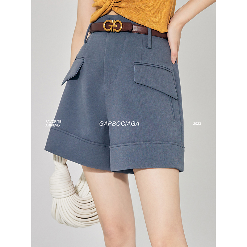 高腰通勤龙喜儿假耳朵短裤