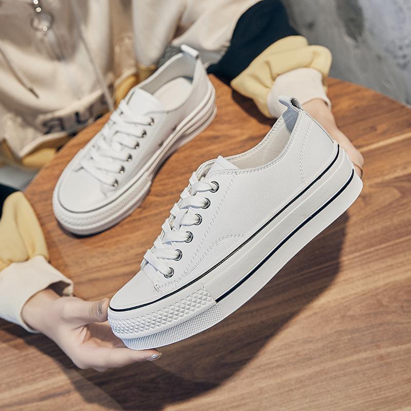 外贸工厂原单撤柜真皮休闲小白鞋