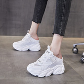 8CM休闲鞋 女春夏厚底女鞋 撤柜外贸内增高包头真皮半拖鞋 工厂断码