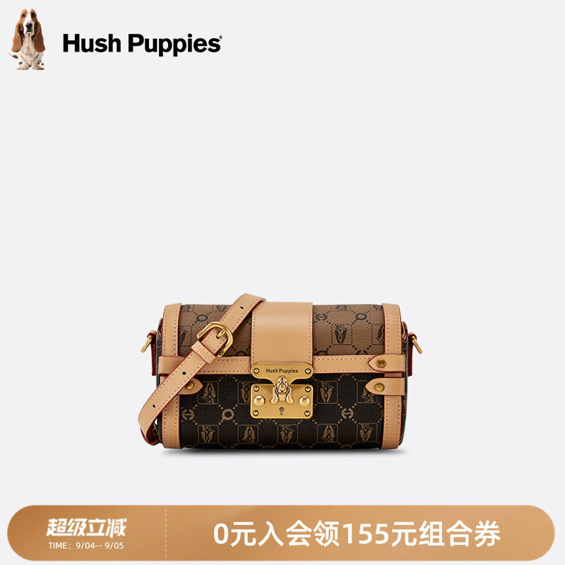 暇步士女包单肩斜挎圆筒包包图片