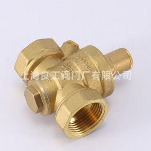 上海良工阀门黄铜丝扣减压阀 家用入户减压阀DN15 Y13X 16T