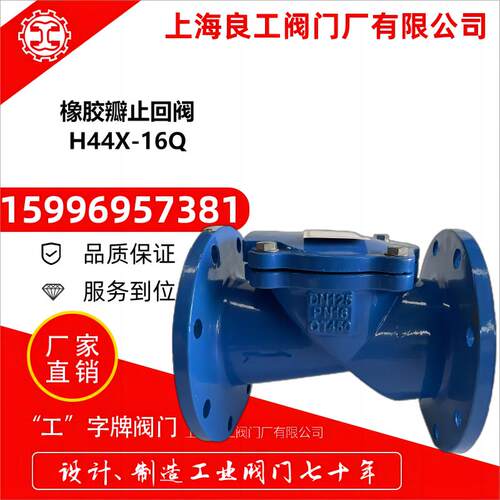 上海良工橡胶逆止球墨铸铁止回阀