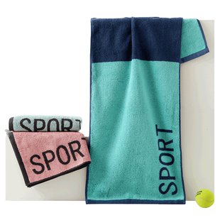 金号运动巾全棉防螨抗菌防霉加长纯棉毛巾健身房擦汗洗澡吸水速干