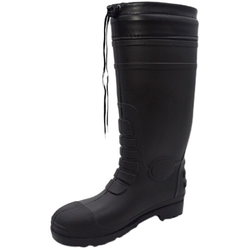PVC WARM ANTI-SMASHING ANTI-STAB RAIN BOOTS WINTER COLD-PROOF THICKENED HIGH-CUT NON-SLIP WEAR-RESISTANT OIL-RESISTANT WATERPROOF RAIN BOOTS