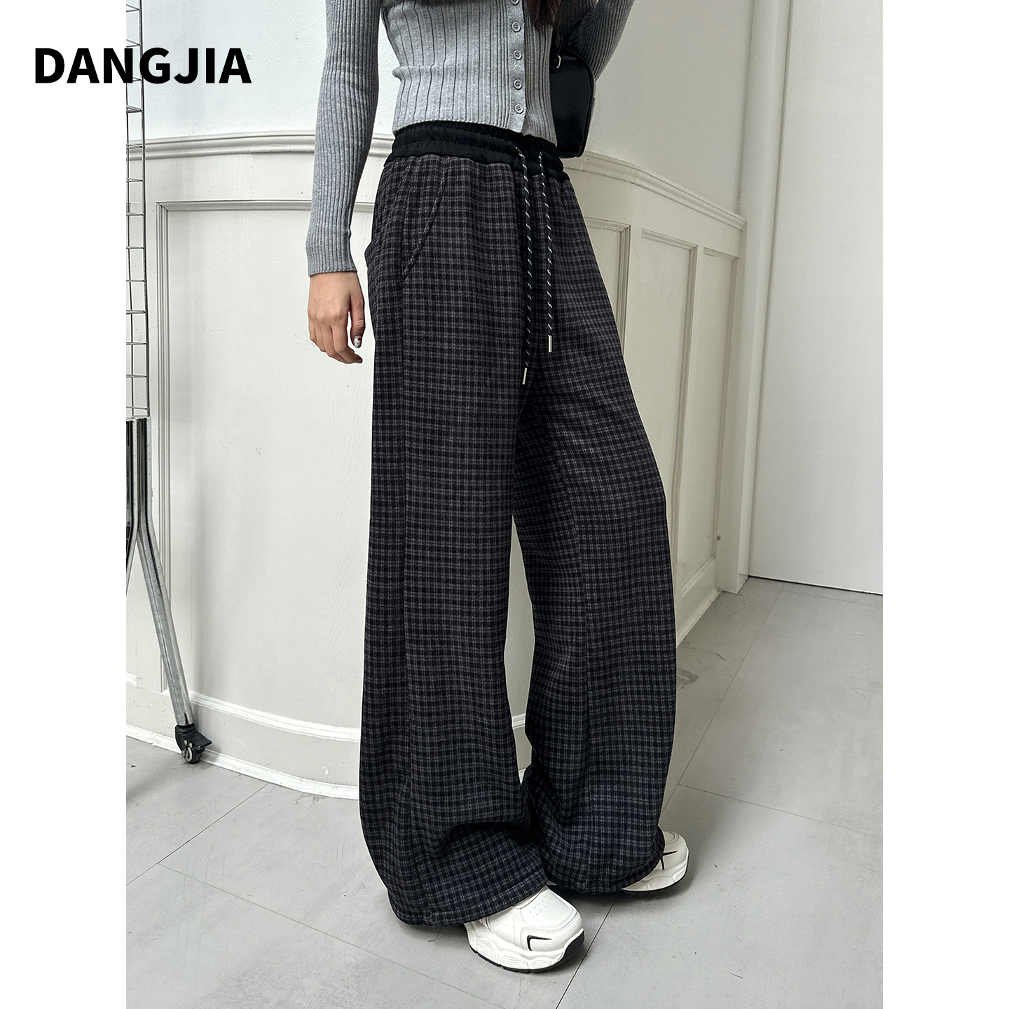 女童冬款阔腿裤宽松直筒裤