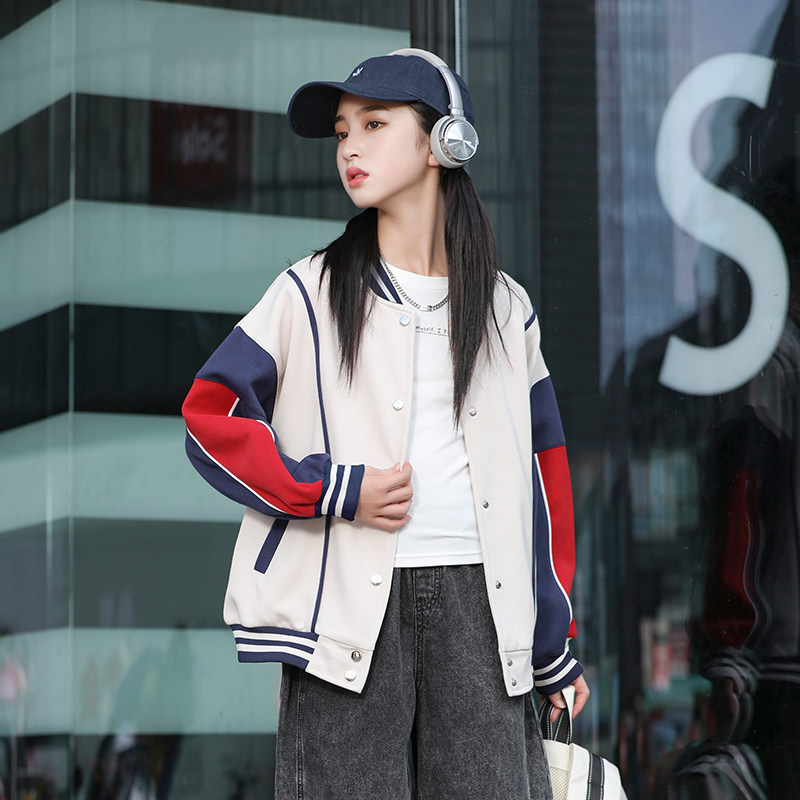 大女童棒球服外套春款2026新款初中生春季洋气衣服儿童春装上衣15