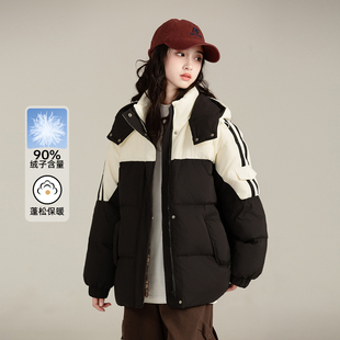 女童羽绒服冬季2025新款洋气儿童90白鸭绒大童冬装加厚初中生外套