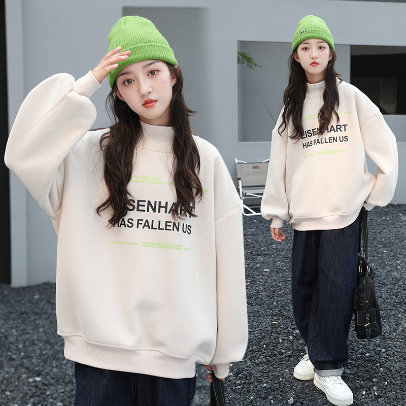 女童加绒卫衣2024新款