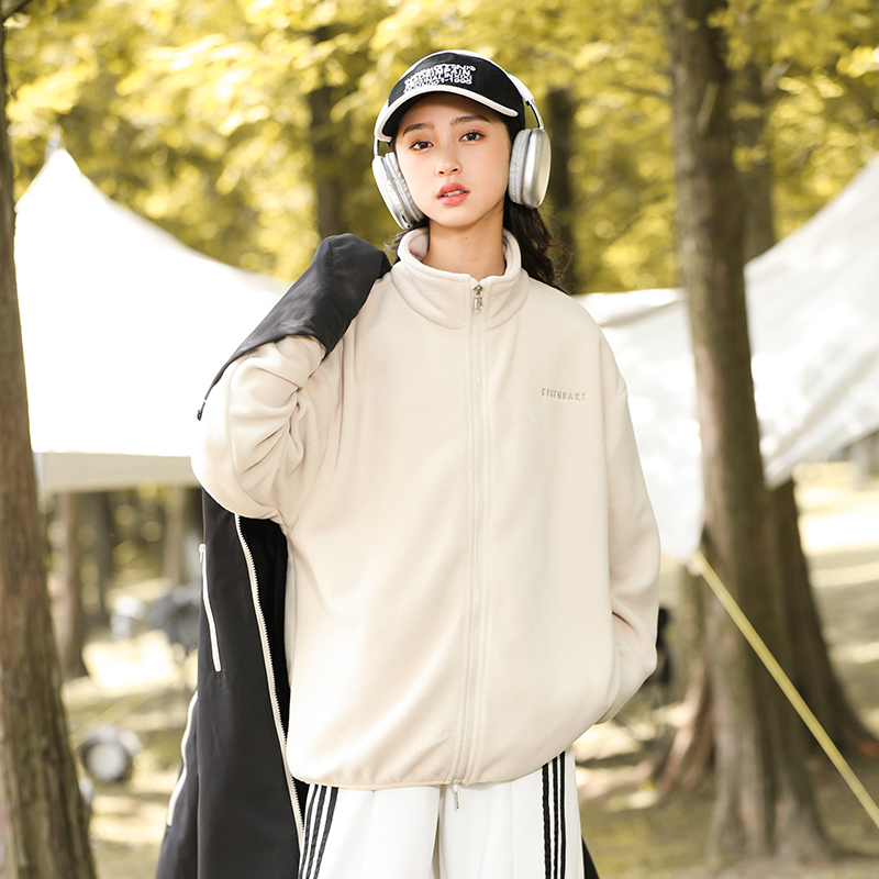 女大童摇粒绒外套秋冬保暖