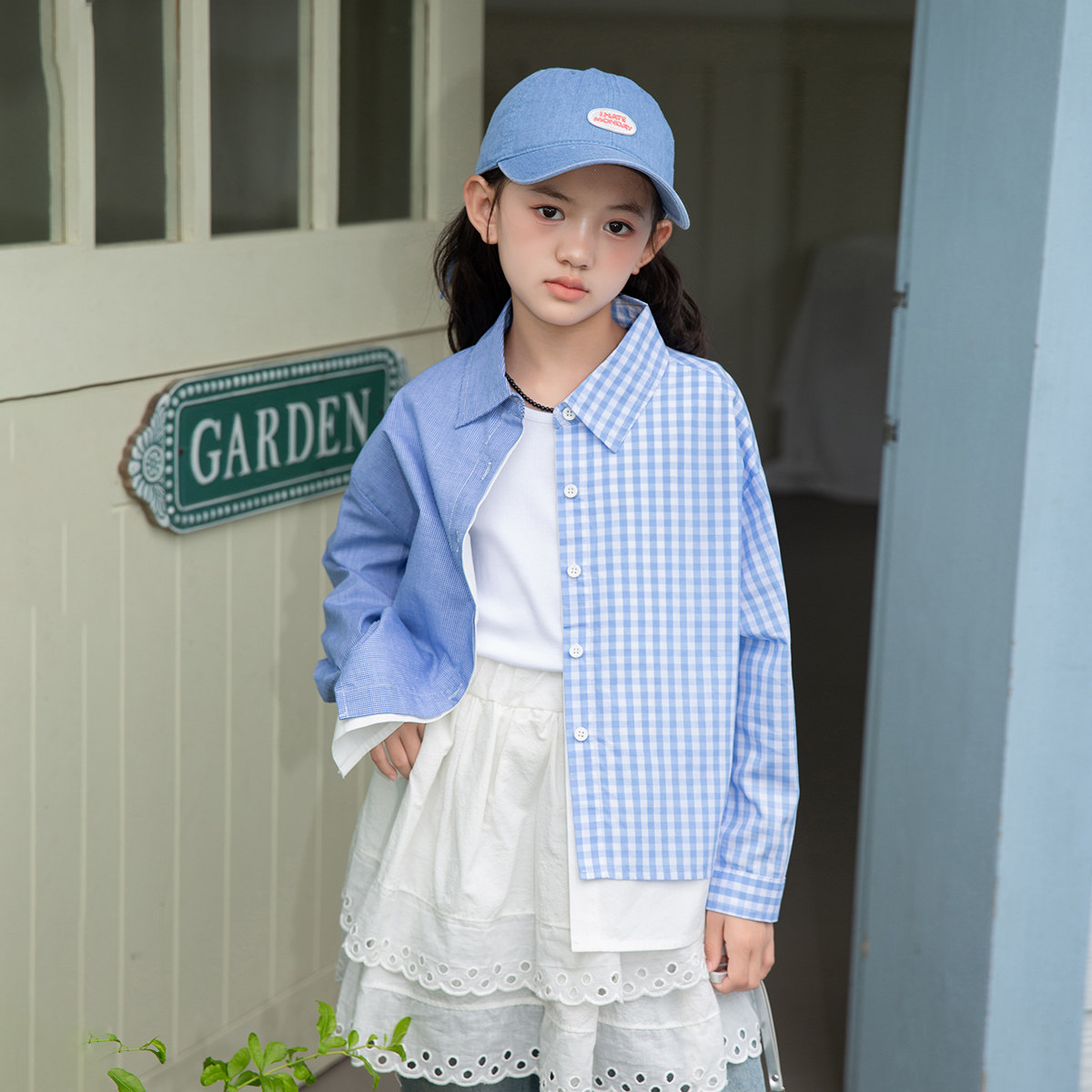 女童衬衫春秋款2026新款洋气儿童秋装衬衣外套小女孩长袖上衣潮