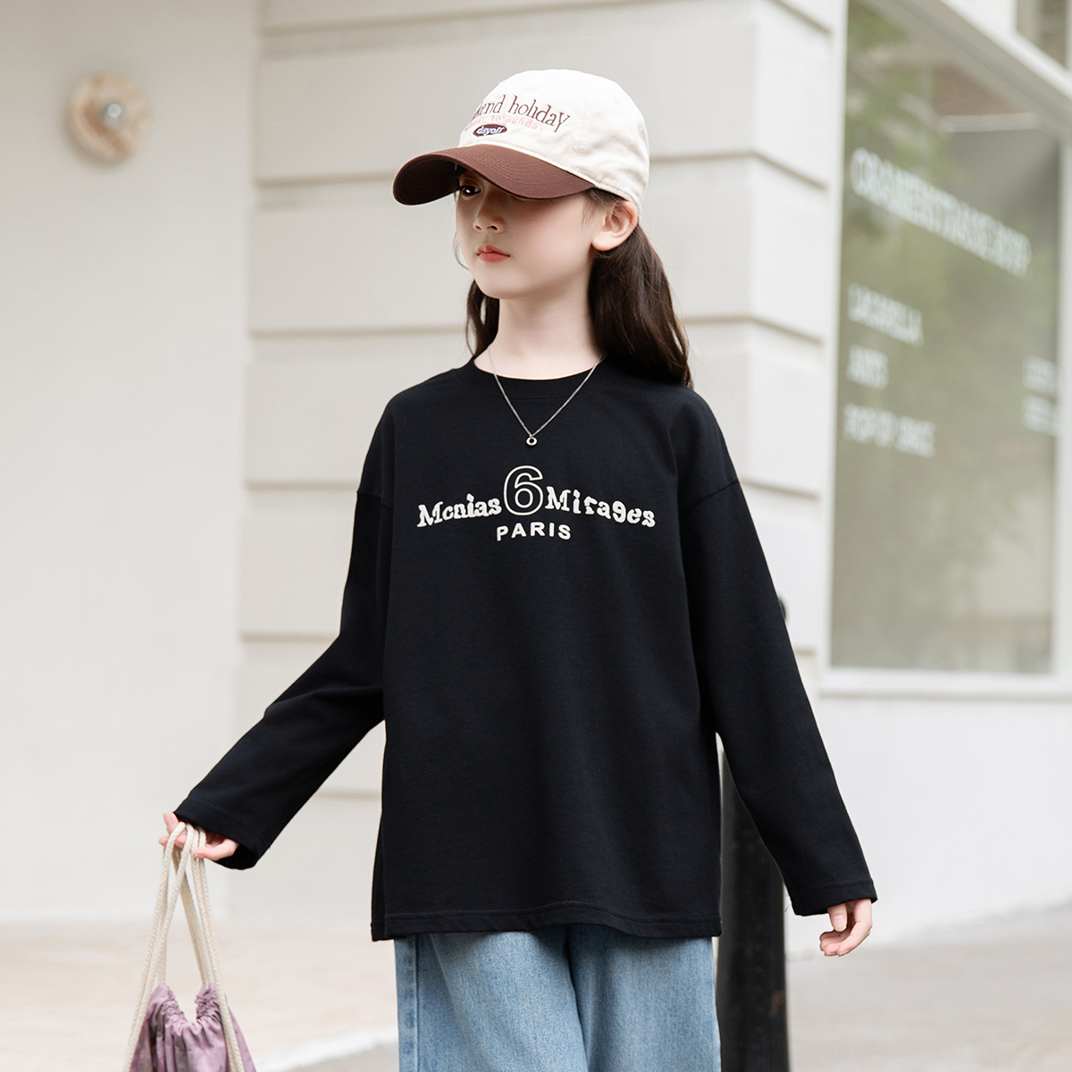 女童春秋款打底衫长袖T恤