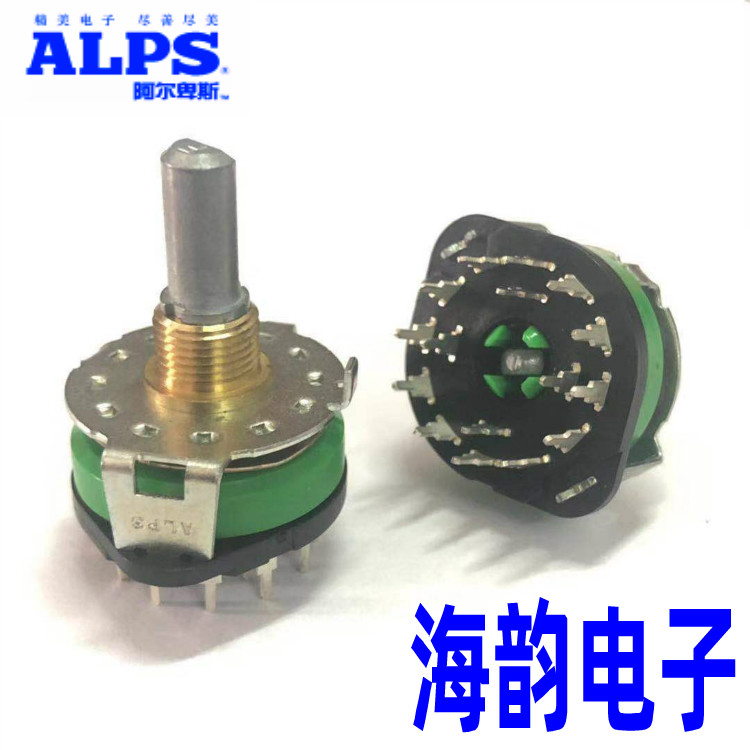 ALPS天龙功放1050R 2000音响音频切换波段开关 SRRM1C7800 12档