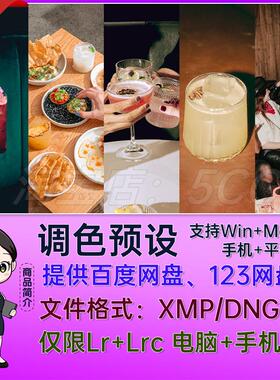 15个XMP网红时尚社交美食夜间情绪氛围摄影后期包LR预设Lrc预设