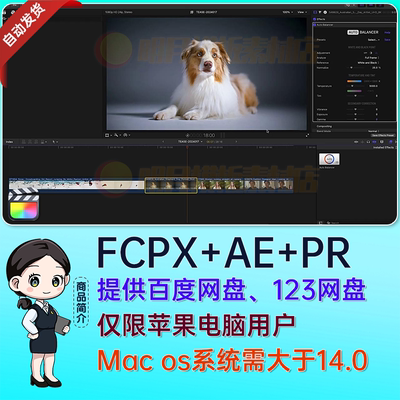 Final Cut Pro色温色调自动白平衡FCPX中文插件Auto Balancer M1