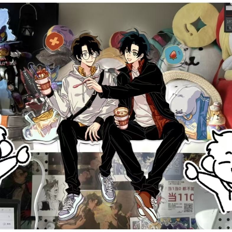 小红书同款全职高手周边叶修亚克力坐姿立牌高颜值创意送朋友礼物