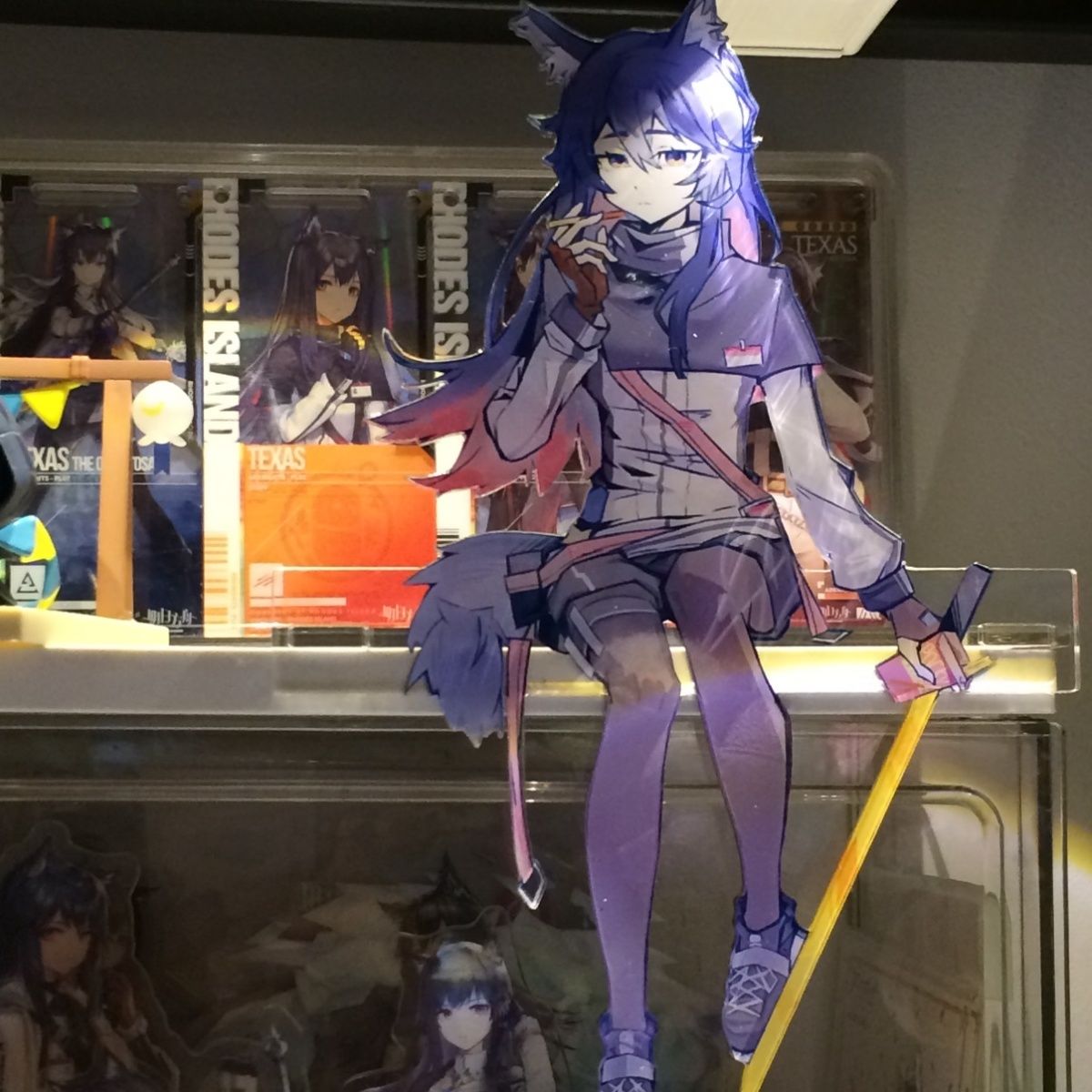 明日方舟自制摆件桌面装饰德克萨斯坐姿立牌毕业季送女友DIY礼物