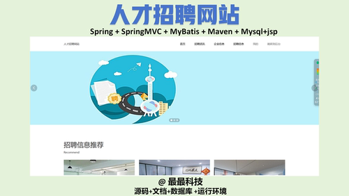 SSM 人才招聘网站管理系统+jsp java源码带数据库带万字文档