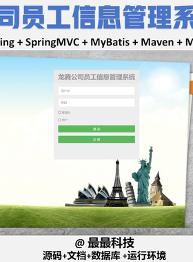 SSM 员工信息管理系统+jsp java源码带数据库万字文档