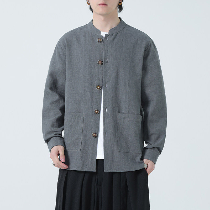 春季新款休闲夹克男女长袖外套中国风大码棉麻衬衫上衣,男装,汉服,淘宝优惠券,粉丝福利购,淘宝优惠卷