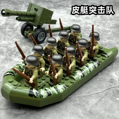 抗美援朝长津湖美军基地积木
