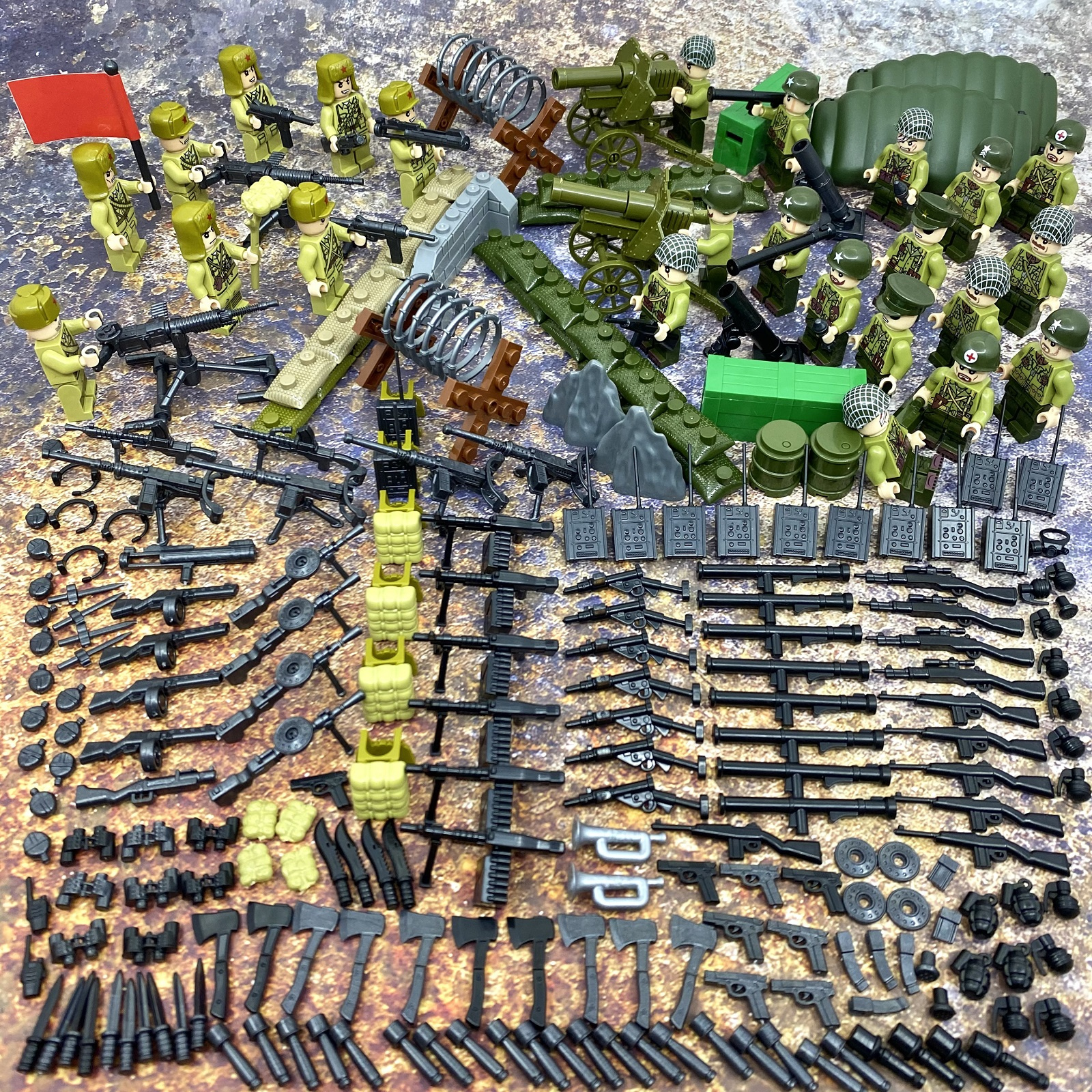 兼容中国积木抗美援朝志愿军长津湖上甘岭拼装人仔玩具男孩子军事