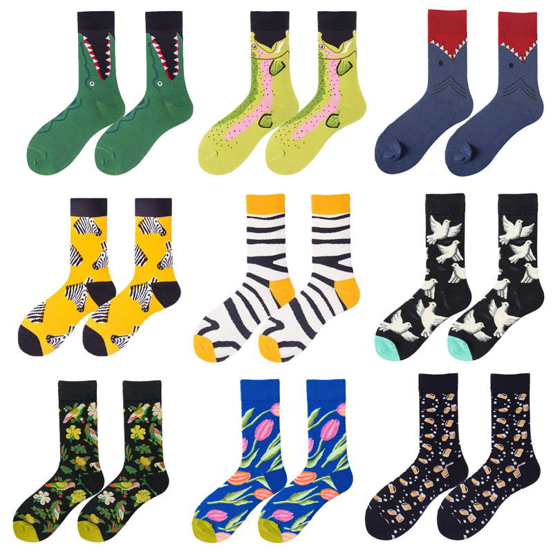 欧美街头中筒四季运动潮袜