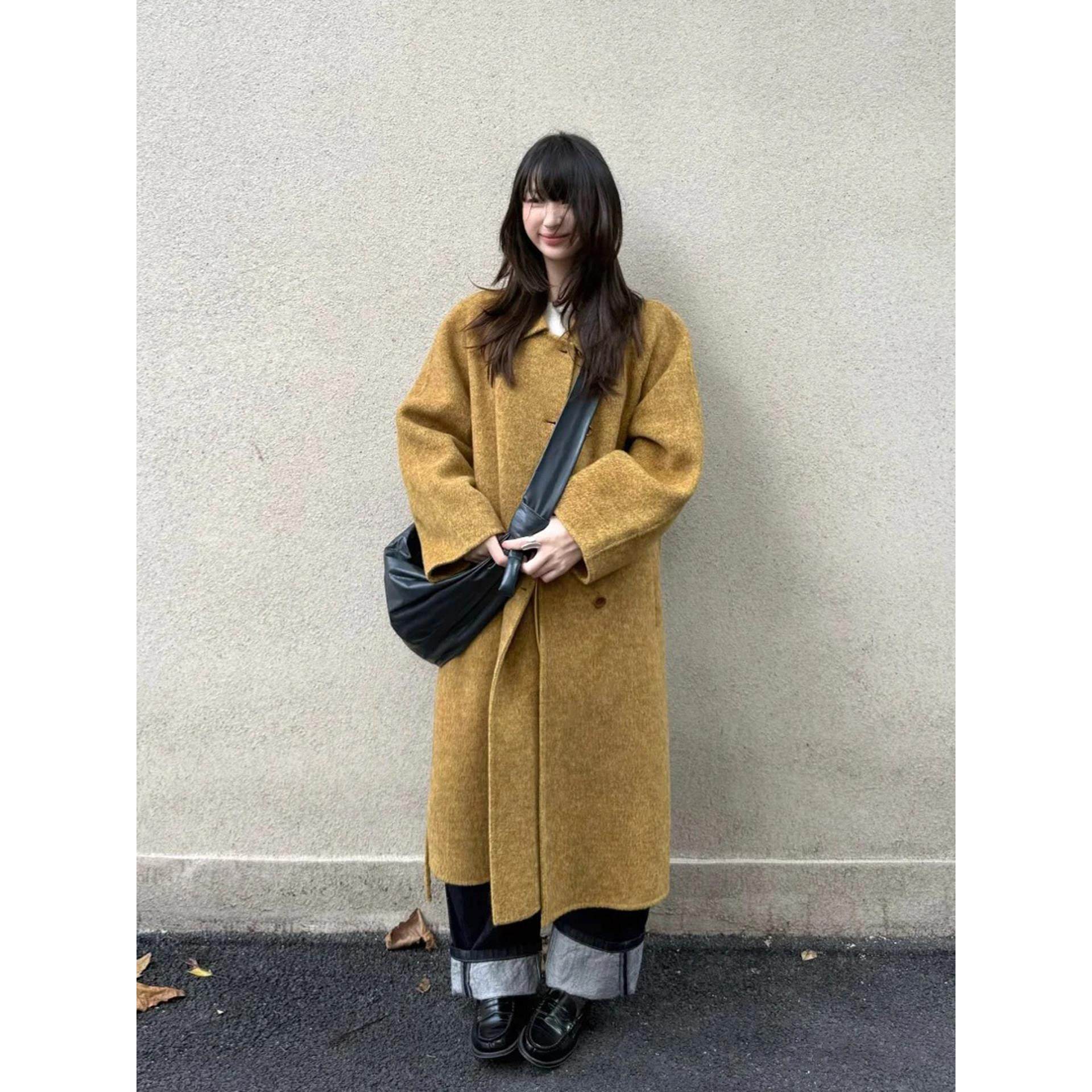 日系覆古高级感棕色翻领呢子大衣女秋冬季赫本风通勤百搭毛呢外套,运动/瑜伽/健身/球迷用品,广场舞套装,淘宝优惠券,粉丝福利购,淘宝优惠卷