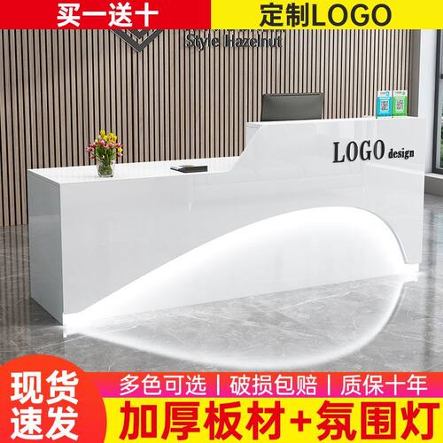 轻奢收银台店铺小型吧台