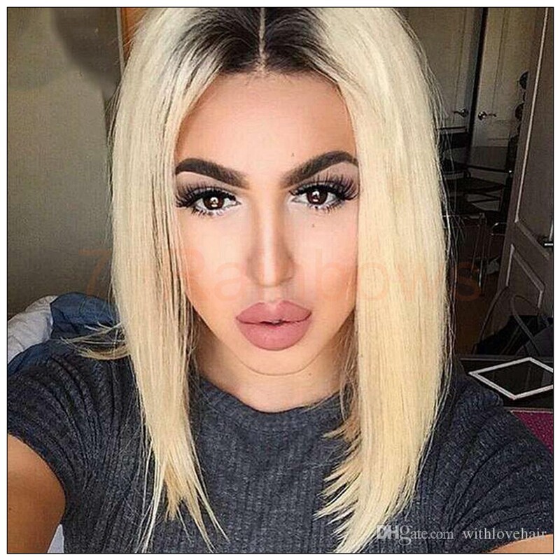 Straight Bob Wig Ombre Blonde Synthetic Hair Short Wig Wig womanin the Hair Care/Wig , Wig , Whole wig  category - from Buy2taobao.com to provide professional Taobao agent buy service
