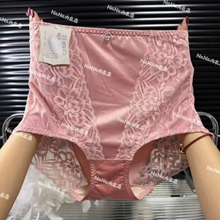 新款 女士高腰蕾丝内裤 纯棉裆透气高弹性收腹舒适性高女士三角内裤