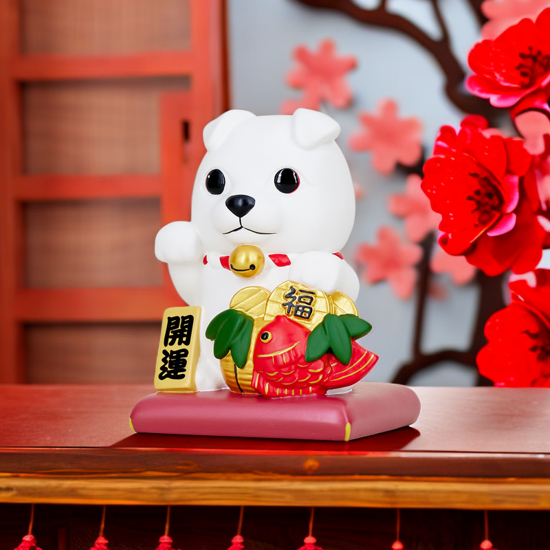 【现货捡漏】日本可爱卡通开运招财日式生肖狗动物办公桌面小摆件