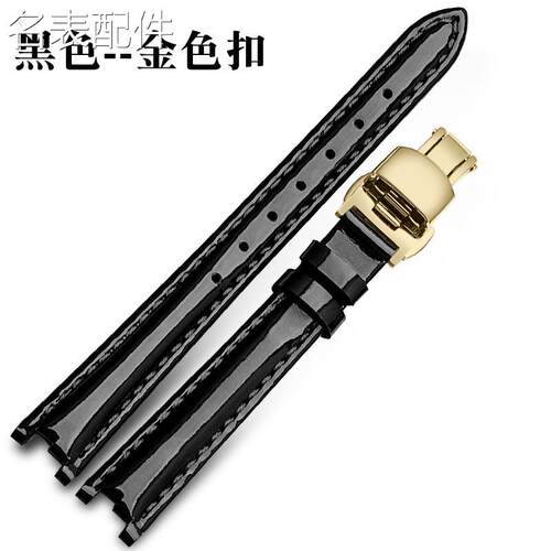2025新款代用适用于真皮手表带女适配1853天梭T094弗拉明戈系I列