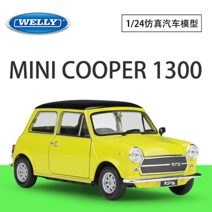 WELLY威利1:24迷你库珀MINI COOPER1300仿真合金汽车模型收藏摆件