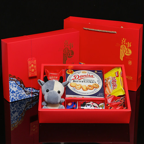 麟儿颂宝宝出生满月百日宴周岁喜饼十岁生日伴手礼回礼喜蛋礼盒 - 封面