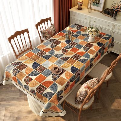 民族风桌布防水防油免洗2025新款轻奢高级感茶几加厚餐桌垫台布