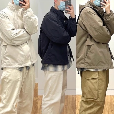 连帽外套立领防风冲锋衣风衣夹克