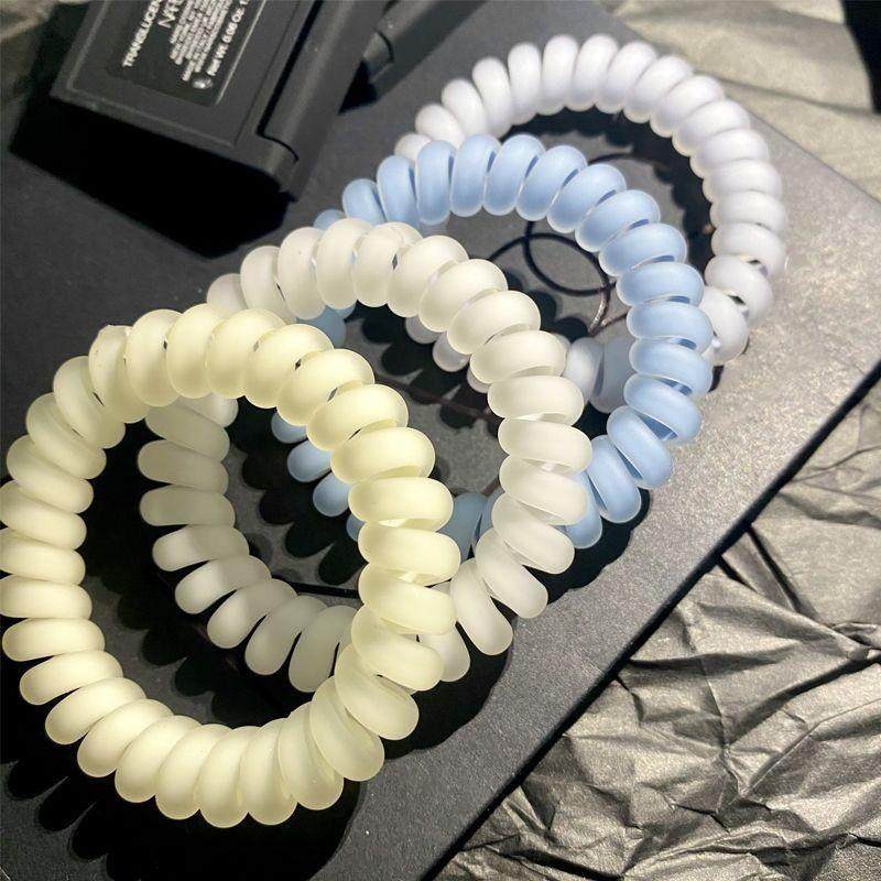 8根装!海盐蓝磨砂电话线发圈气质皮筋女头绳高弹力耐用无痕发绳,饰品/流行首饰/时尚饰品新,发饰,淘宝优惠券,粉丝福利购,淘宝优惠卷