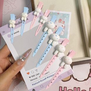 米菲兔发夹侧边夹少女心甜美卡通可爱百搭鸭嘴夹刘海夹