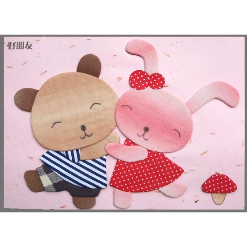 超值简易拼布画好朋友DIY材料包