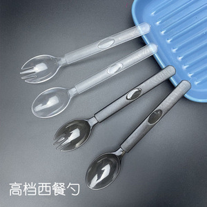 一次性勺子叉勺一体高档甜品勺