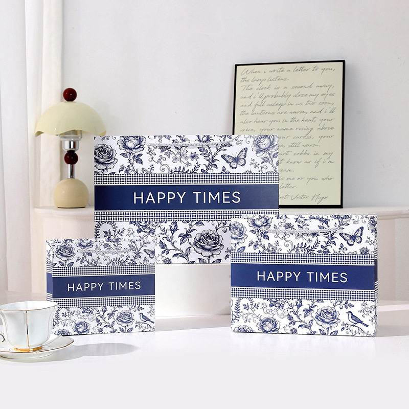 现货复古轻奢礼品袋纸袋包装袋节日送礼礼物袋服装端午中秋手提袋