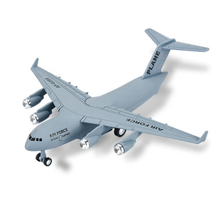C17合金运输飞机模型玩具大号航空客机型回力儿童摆件战斗机