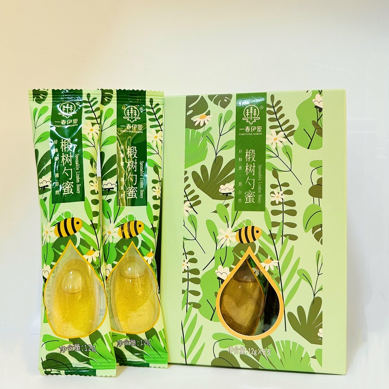 一春伊蜜蜂蜜官方旗舰店正品正宗东北椴树蜜纯正天然椴树勺蜜96g