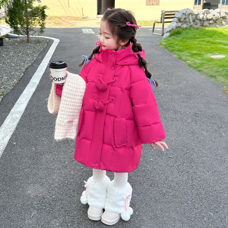正品亲子女童棉衣冬季2025新款洋气女宝宝加厚棉服儿童中长款洋气