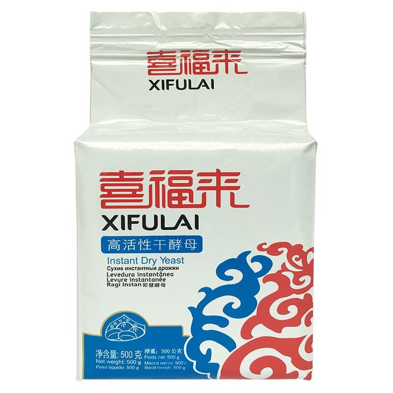 喜福来高活性干酵母500克速发酵母粉包子馒头用发酵粉多规格可选